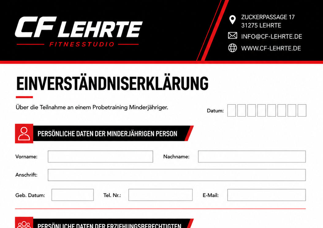 Vorschau Einverständniserklärung Minderjährige